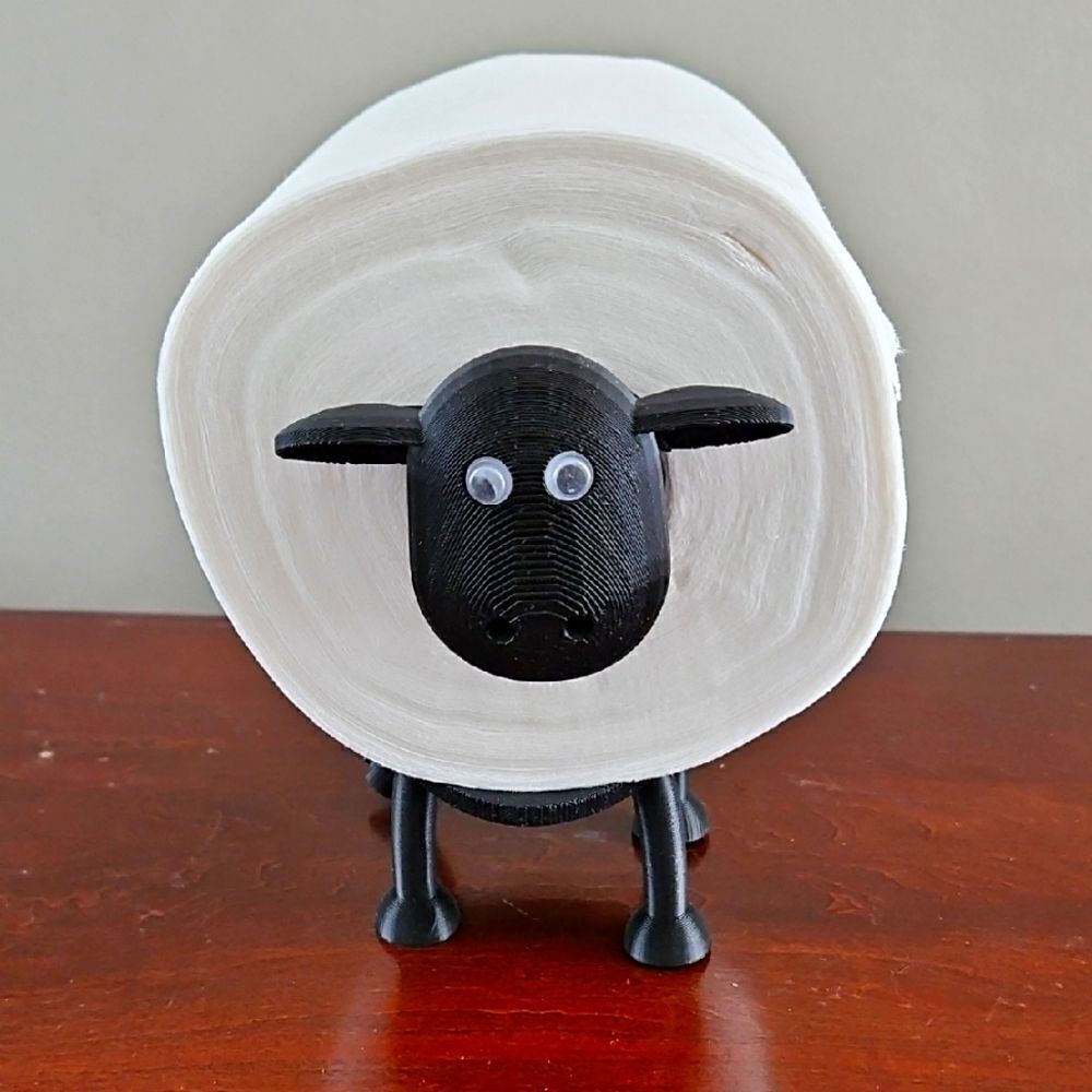 NWOT Back Sheep Toilet Paper Holder